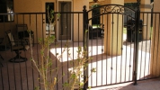 add an arched decorative gate
